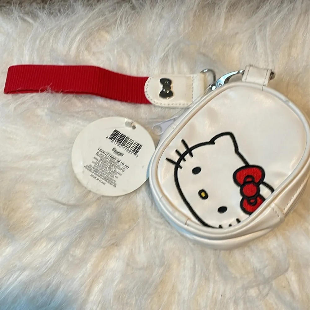 Hello Kitty NWT Red and White MINI Keychain bag